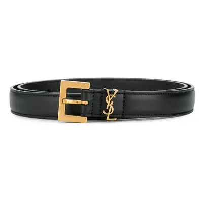 SAINT LAURENT - Cassandre Leather Belt