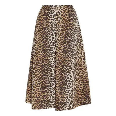 GANNI - Leopard Print Midi Skirt