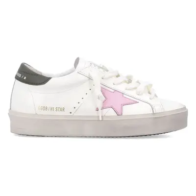 GOLDEN GOOSE - Hi Star Leather Sneakers