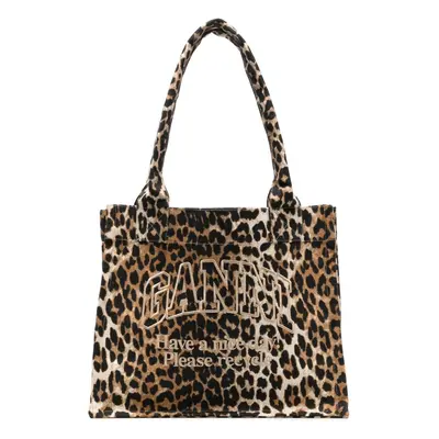 GANNI - Leopard Print Large Tote