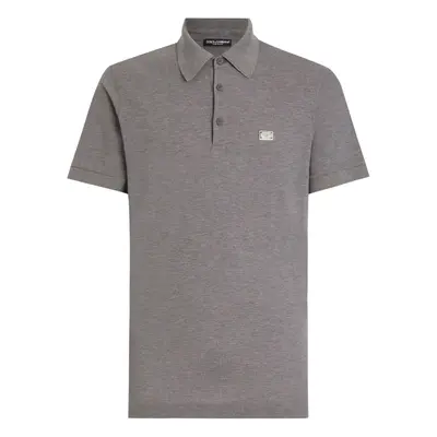 DOLCE & GABBANA - Logo Cotton Polo Shirt