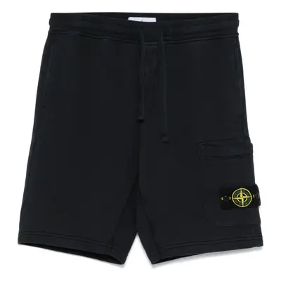 STONE ISLAND - Organic Cotton Fleece Shorts