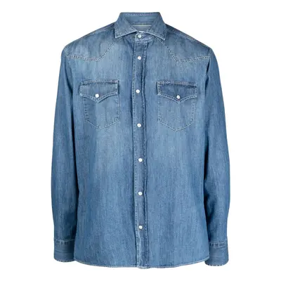 BRUNELLO CUCINELLI - Denim Cotton Shirt