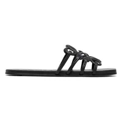 LOEWE - Petal Anagram Leather Sandals