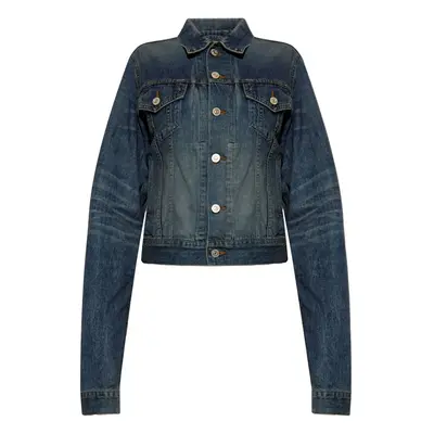 BALENCIAGA - Denim Fitted Jacket