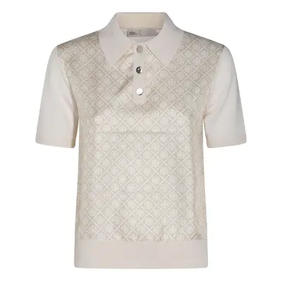 TORY BURCH - Printed Silk Polo Shirt