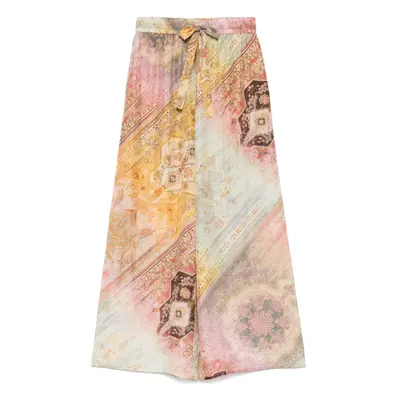 ZIMMERMANN - Tallow Printed Silk Trousers