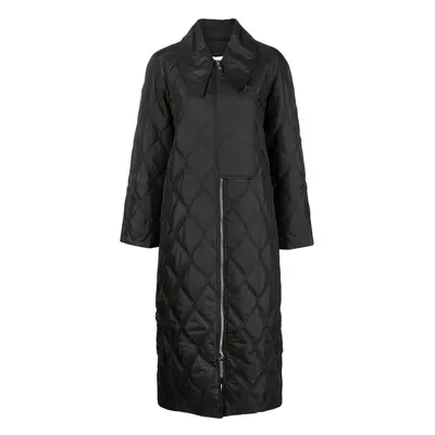 GANNI - Quilted Midi Coat