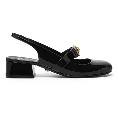 VERSACE - Gianni Ribbon Patent Leather Pumps