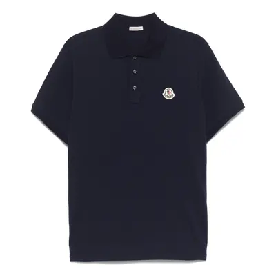 MONCLER - Logo Cotton Polo Shirt