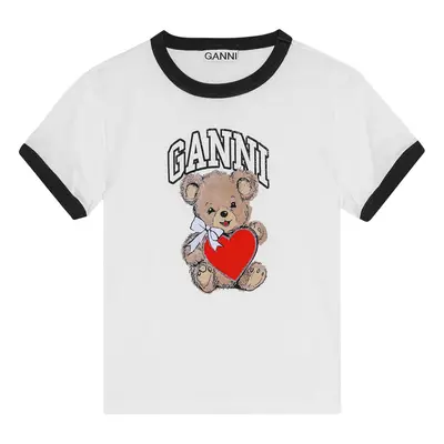 GANNI - Small Bear Print Cotton T-shirt