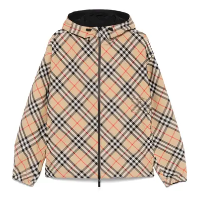 BURBERRY - Check Motif Hooded Jacket