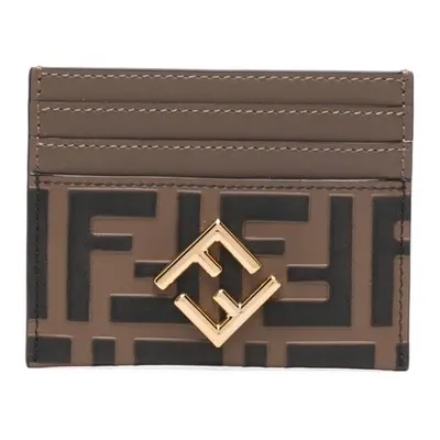 FENDI - Ff Diamonds Leather Card Case