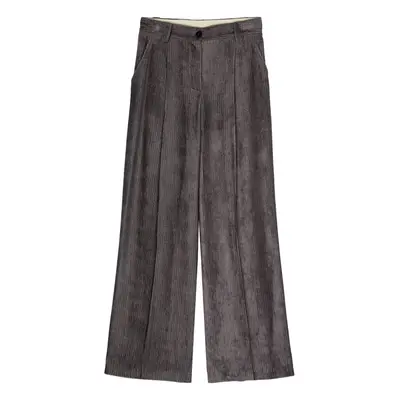 ALYSI - Velvet Wide-leg Trousers