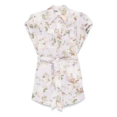 ZIMMERMANN - Acacia Printed Linen Playsuit