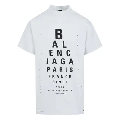 BALENCIAGA - Optical Cotton T-shirt