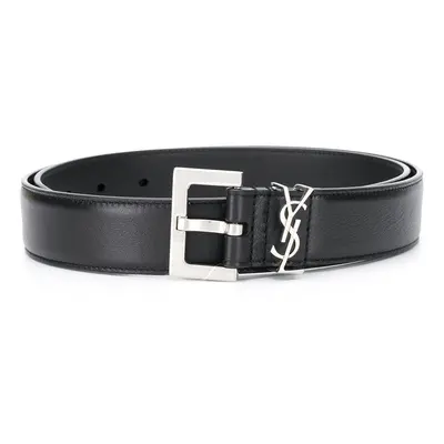 SAINT LAURENT - Cassandre Leather Belt