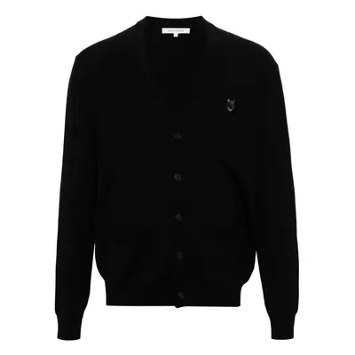 MAISON KITSUNE' - Bold Fox Head Wool Cardigan