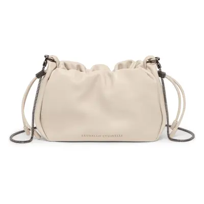 BRUNELLO CUCINELLI - Soft Leather Bucket Bag With Chain Strap