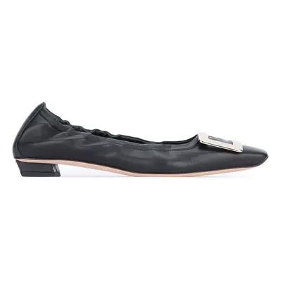 ROGER VIVIER - Belle Vivier Leather Ballet Flats