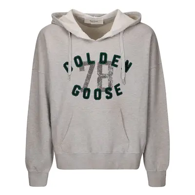 GOLDEN GOOSE - Logo Organic Cotton Hoodie