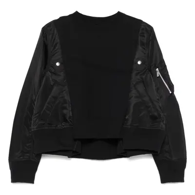 SACAI - Cotton And Nylon Crewneck Sweater