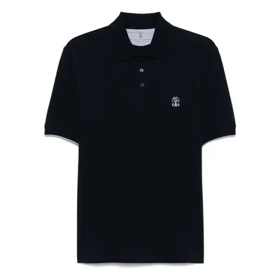 BRUNELLO CUCINELLI - Logo Cotton Polo Shirt