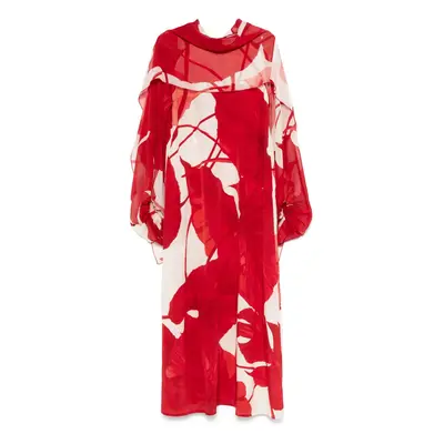 FOR RESTLESS SLEEPERS - Printed Silk Long Dress