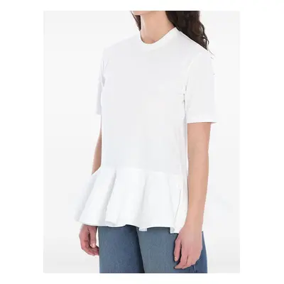 ALAÏA - Cotton Peplum T-shirt