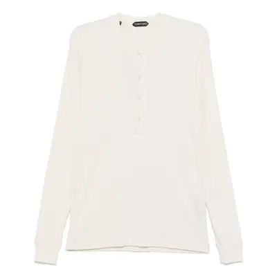 TOM FORD - Ribbed Henley Top