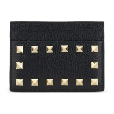 VALENTINO GARAVANI - Rockstud Leather Card Case