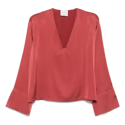 FORTE FORTE - Silk V-necked Blouse