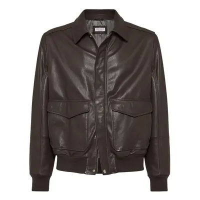 BRUNELLO CUCINELLI - Leather Jacket