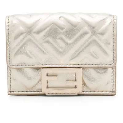 FENDI - Baguette Leather Trifold Wallet