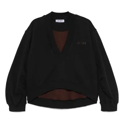 THE ATTICO - Cotton V-necked Sweatshirt