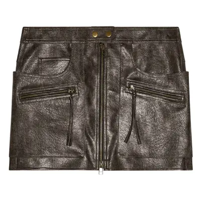 MARANT ETOILE - Claudine Faux Leather Mini Skirt