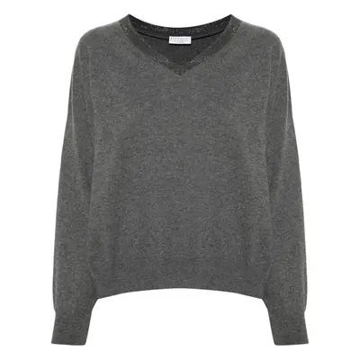 BRUNELLO CUCINELLI - Cashmere V-necked Sweater