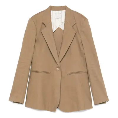 ALYSI - Linen Blend Single-breasted Blazer Jacket