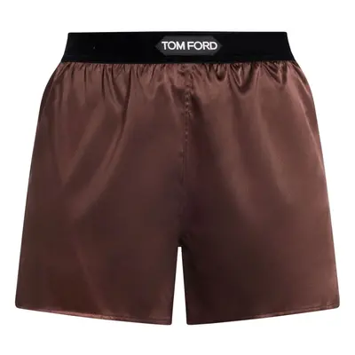 TOM FORD - Logo Silk Shorts