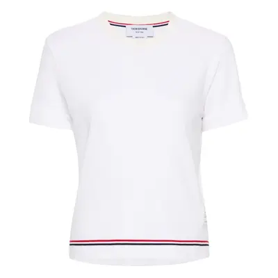 THOM BROWNE - Rwb Cotton T-shirt