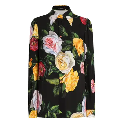 DOLCE & GABBANA - Printed Silk Shirt