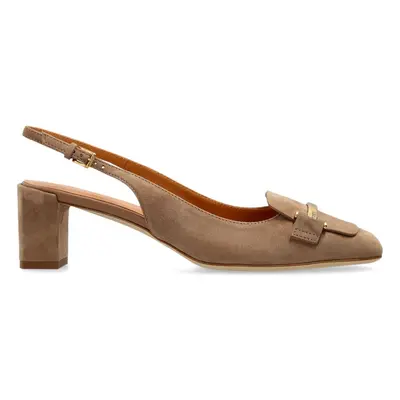 TOD'S - Suede Leather Slingback Pumps