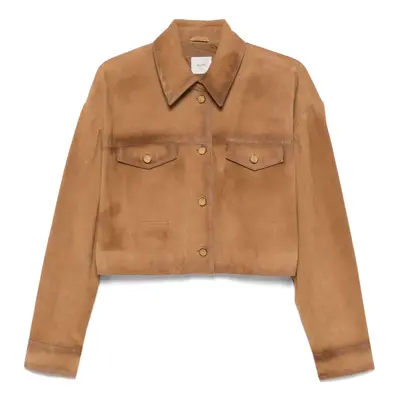 ALYSI - Suede Leather Overshirt