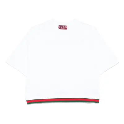 GUCCI - Web Detail Cotton T-shirt