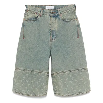 MARINE SERRE - Moon Denim Bermuda Shorts