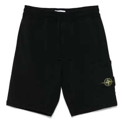 STONE ISLAND - Organic Cotton Fleece Shorts