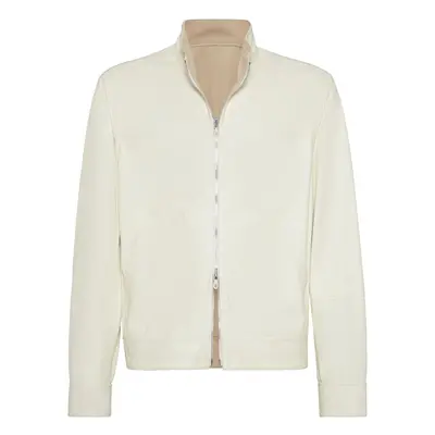 BRUNELLO CUCINELLI - Reversible Leather Bomber Jacket