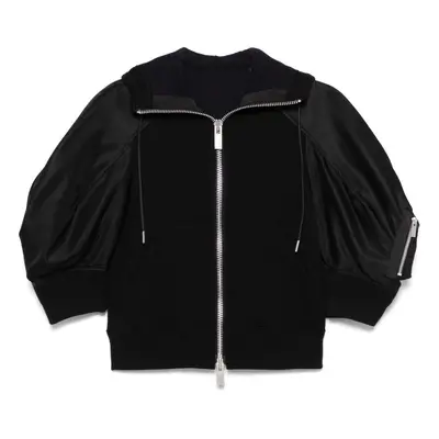 SACAI - Cotton And Nylon Zipped Hoodie