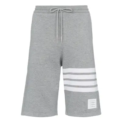 THOM BROWNE - 4bar Cotton Sweatpants