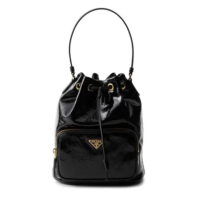 PRADA - Duet Leather Bucket Bag